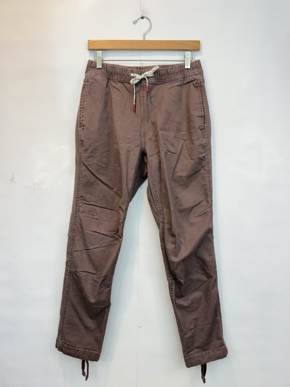 Topo Designs Women's Dirt Pants Size Medium Peppercorn Pink Brown Organic Cotton